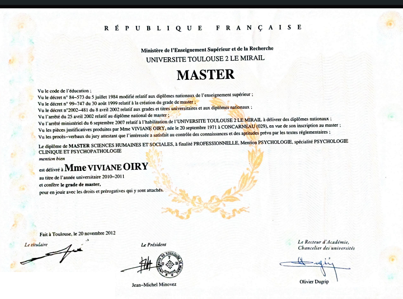 diplome master psychologie